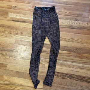 PLT Animal Print Sheer Leggings